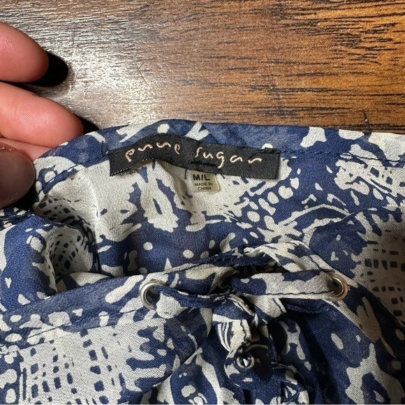 Pure Sugar Printed Dolmain Flowy Top - Picture 3 of 4